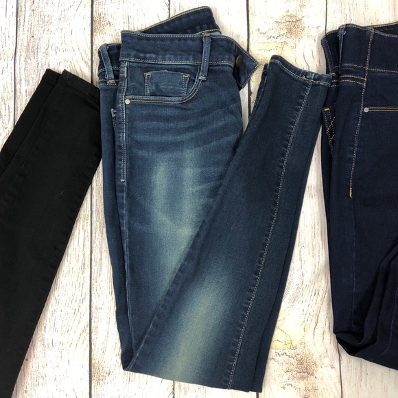 3 Pairs Apt 9 Size 4L Tummy Control Skinny Jeans - Picture 3 of 8